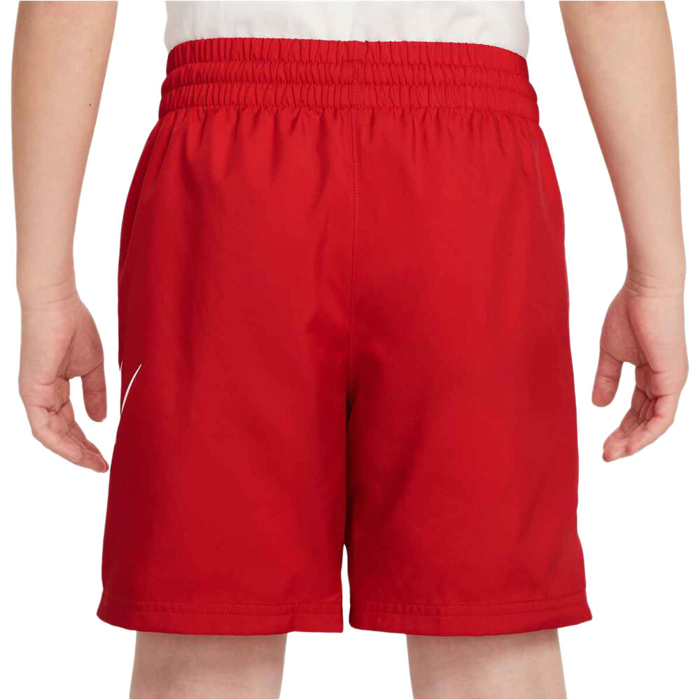 Nike bermuda niño K NSW CLUB WVN SHORT 6IN HBR vista trasera