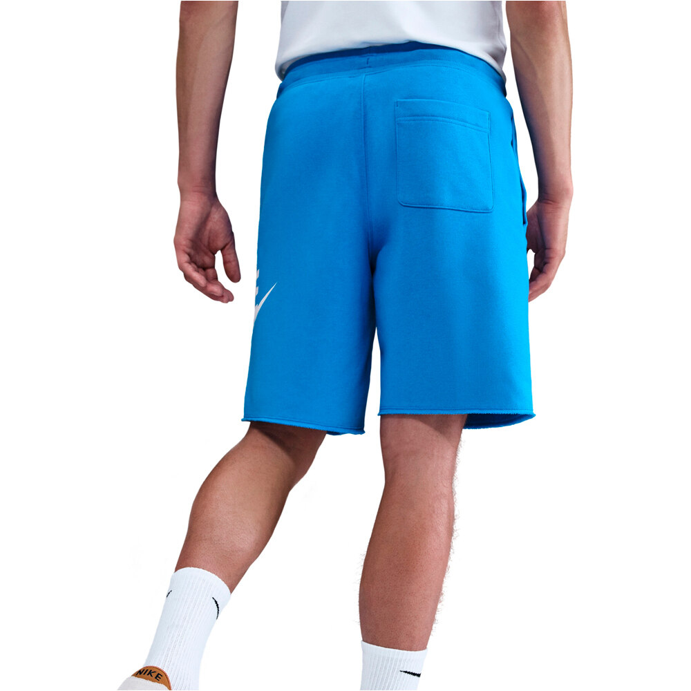 Nike bermudas hombre M NK CLUB ALUMNI FT SHORT vista trasera