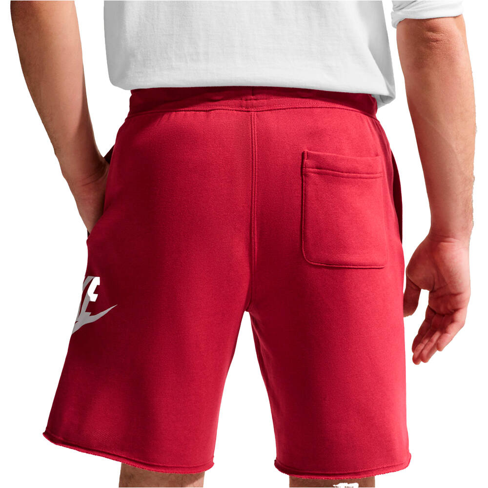 Nike bermudas hombre M NK CLUB ALUMNI FT SHORT vista trasera