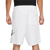 Nike bermudas hombre M NK CLUB ALUMNI HBR FT SHORT vista trasera