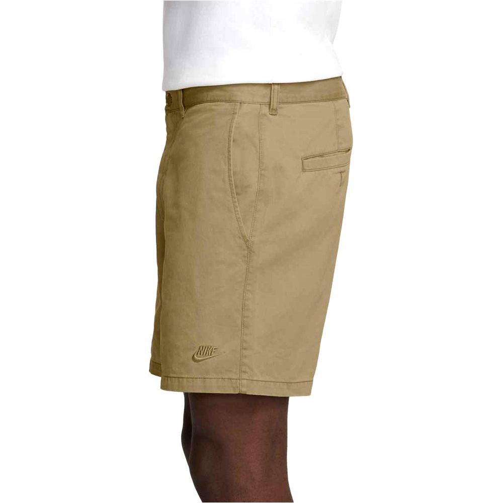 Nike bermudas hombre M NK CLUB CHINO WASH SHORT vista detalle