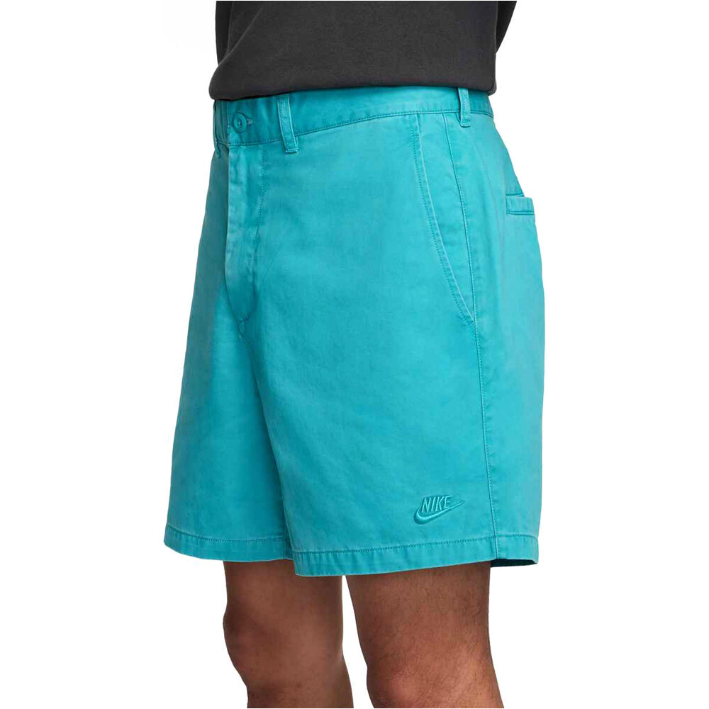 Nike bermudas hombre M NK CLUB CHINO WASH SHORT vista detalle