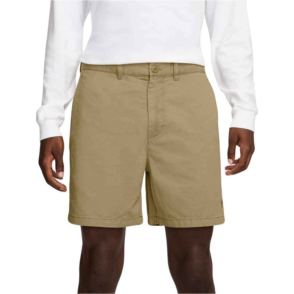 Nike bermudas hombre M NK CLUB CHINO WASH SHORT vista frontal