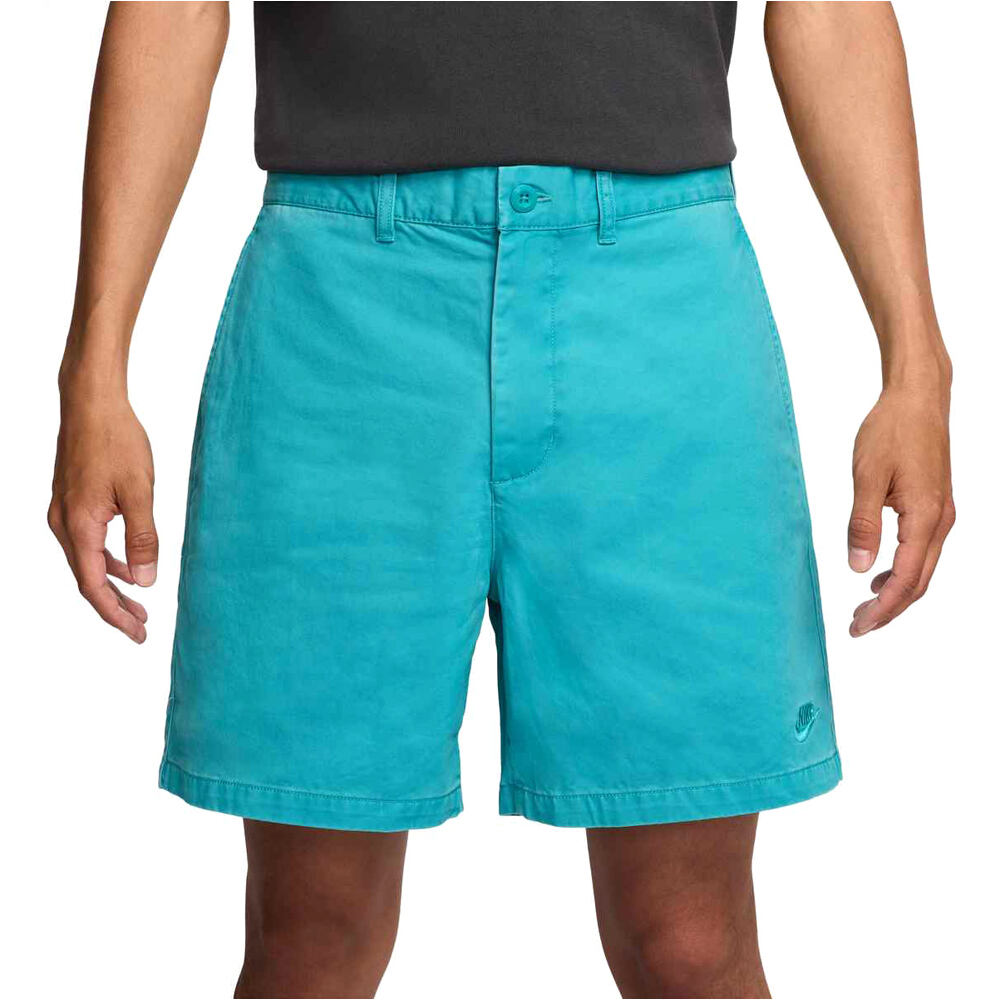 Nike bermudas hombre M NK CLUB CHINO WASH SHORT vista frontal