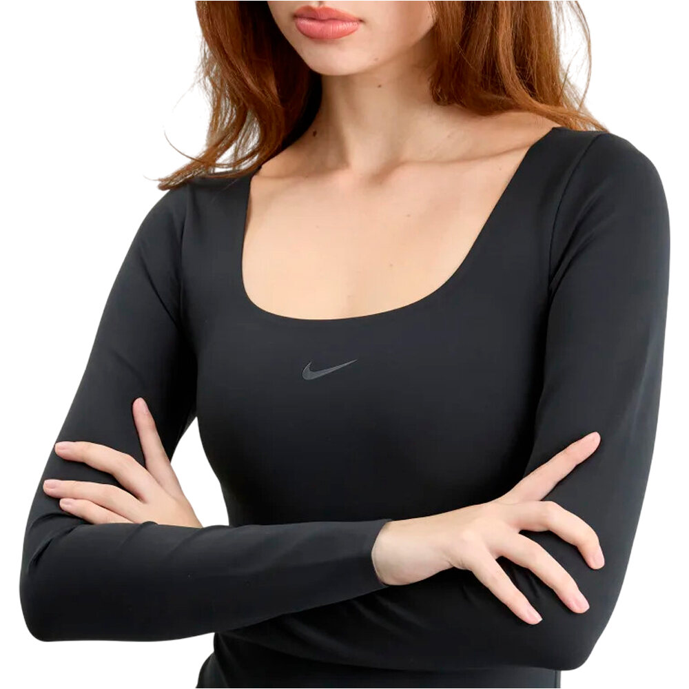 Nike Body Largo Lycra Mujer W NK DF LS BODYSUIT vista detalle