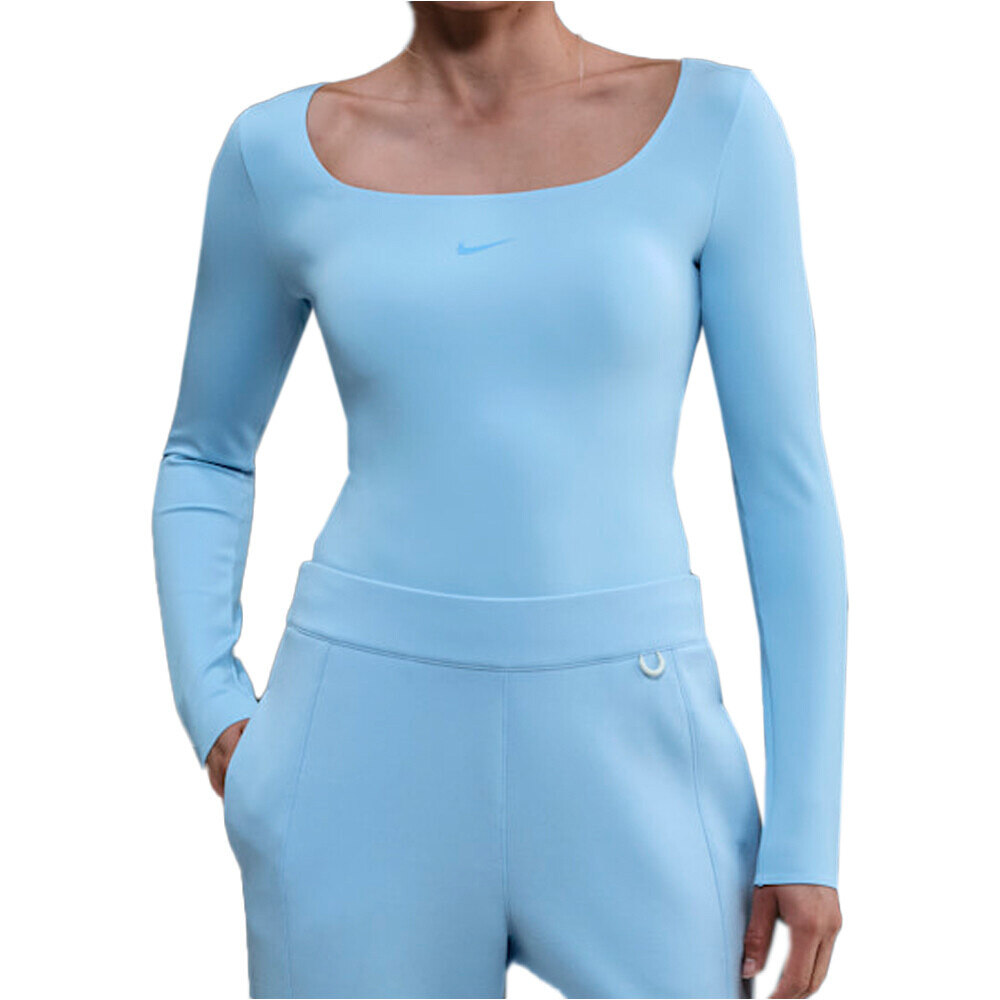 Nike Body Largo Lycra Mujer W NK DF LS BODYSUIT vista frontal