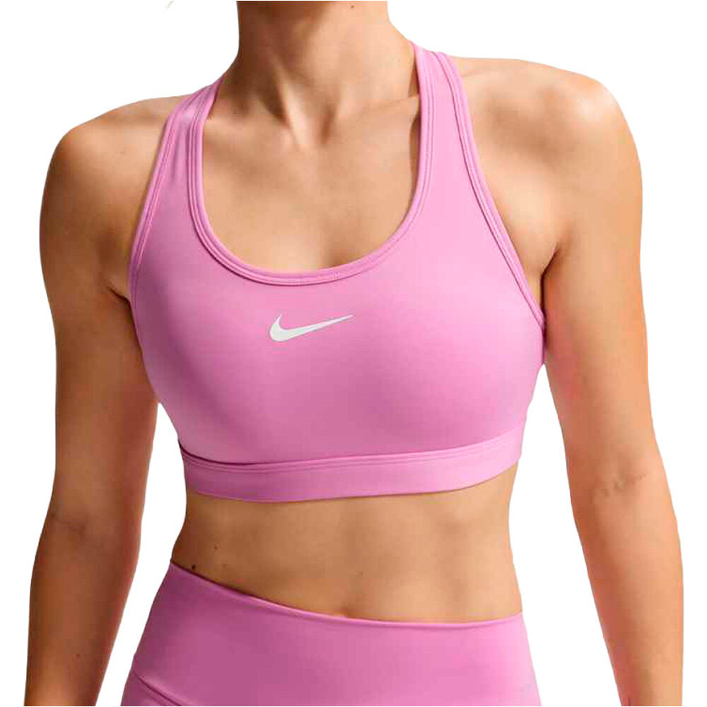 Nike body running mujer W NK SWSH MED SPT BRA vista frontal