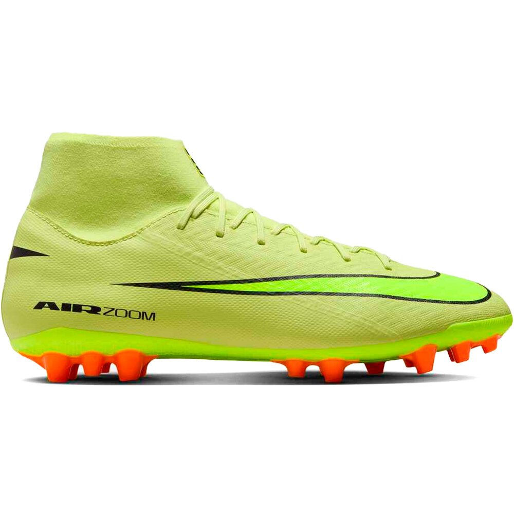 Nike botas de futbol cesped artificial MERCURIAL ZOOM SUPERFLY 10 ACADEMY AG lateral exterior
