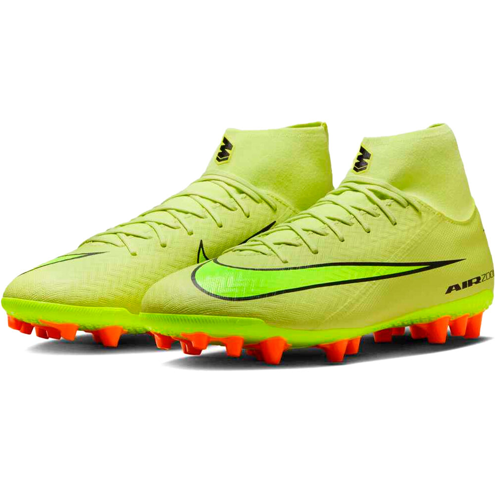 Nike botas de futbol cesped artificial MERCURIAL ZOOM SUPERFLY 10 ACADEMY AG lateral interior