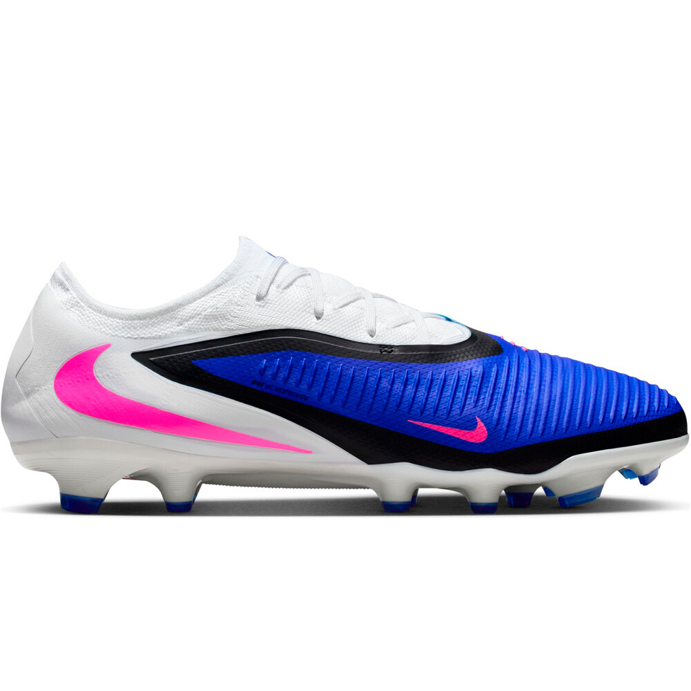 Nike botas de futbol cesped artificial PHANTOM 6 LOW PRO FG AZ lateral exterior
