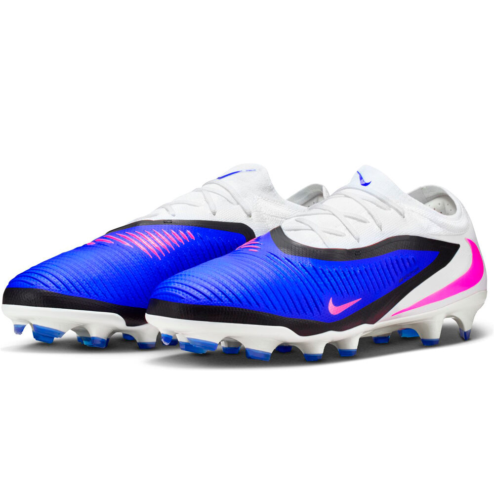 Nike botas de futbol cesped artificial PHANTOM 6 LOW PRO FG AZ lateral interior
