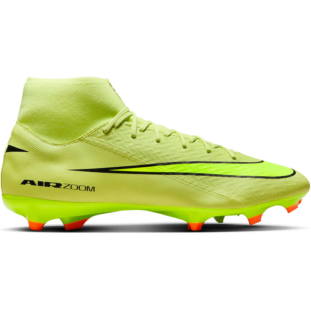 Nike botas de futbol cesped artificial ZM SUPERFLY 10 ACAD FG/MG lateral exterior