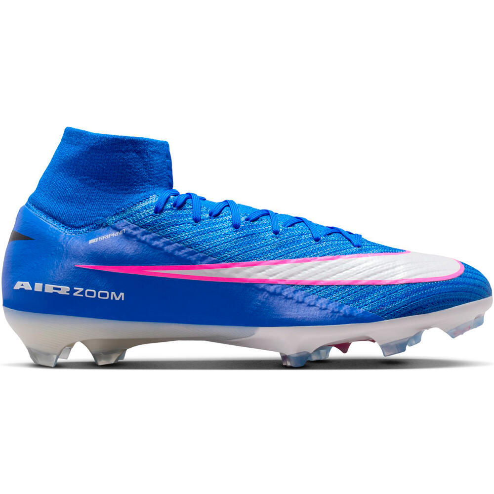 Nike botas de futbol cesped artificial ZM SUPERFLY 10 ELITE FG lateral exterior