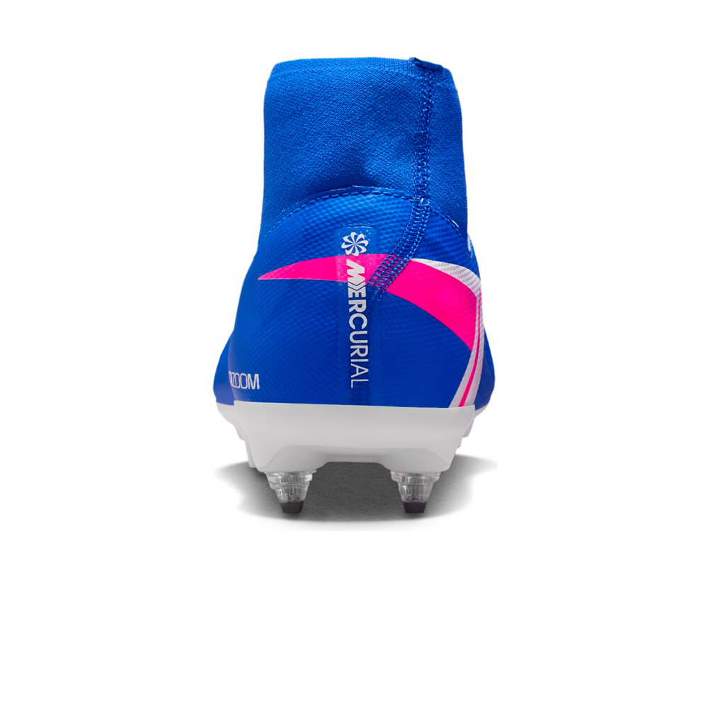 Nike botas de futbol cesped natural ZM SUPERFLY 10 ACAD SG-PRO AC vista trasera