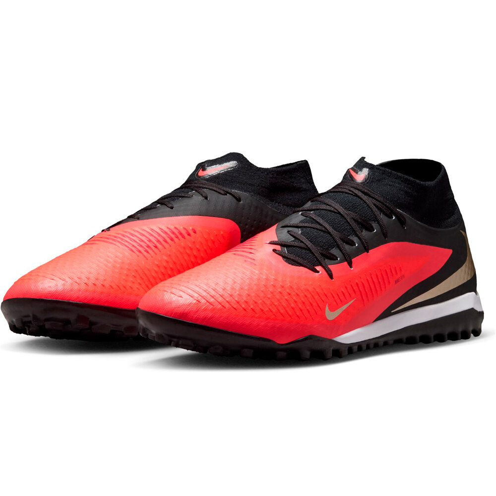 Nike botas de futbol multitaco y terreno duro PHANTOM 6 HIGH ACAD TF lateral interior