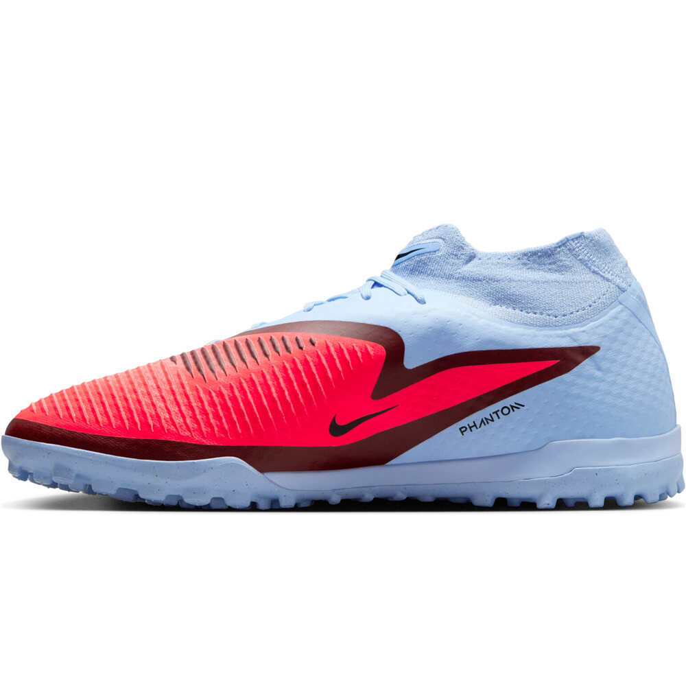 Nike botas de futbol multitaco y terreno duro PHANTOM 6 HIGH ACAD TF puntera