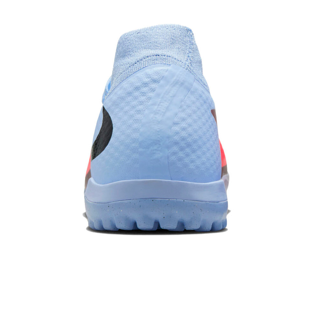 Nike botas de futbol multitaco y terreno duro PHANTOM 6 HIGH ACAD TF vista trasera