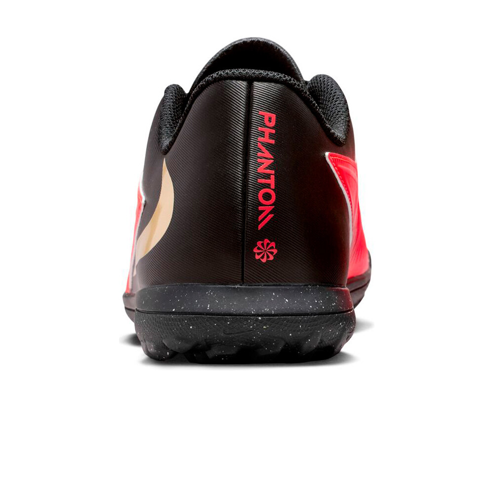 Nike botas de futbol multitaco y terreno duro PHANTOM 6 LOW CLUB TF RONE vista trasera