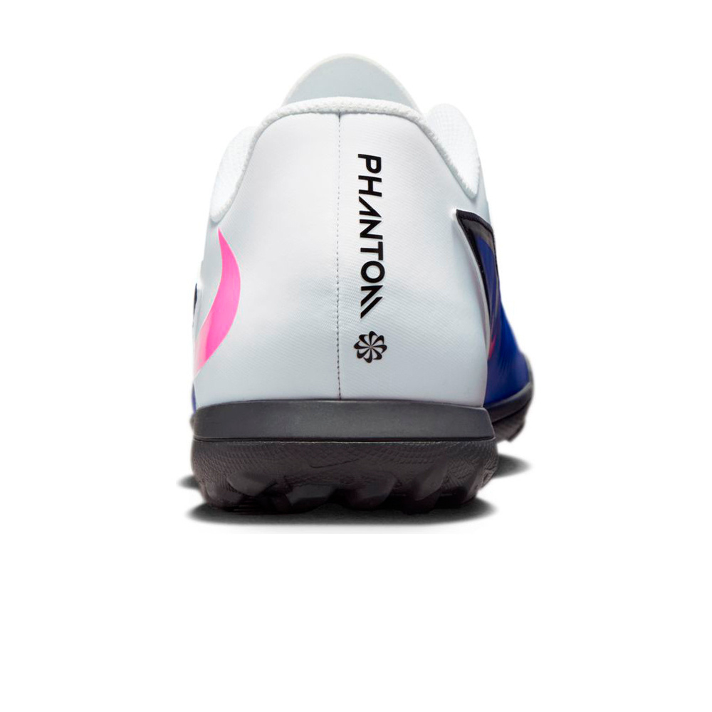 Nike botas de futbol multitaco y terreno duro PHANTOM 6 LOW CLUB TF vista trasera