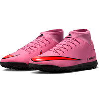 Nike botas de futbol multitaco y terreno duro SUPERFLY 10 CLUB TF lateral interior