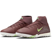 Nike botas de futbol multitaco y terreno duro ZM SUPERFLY 10 ACADEMY KM TF lateral interior
