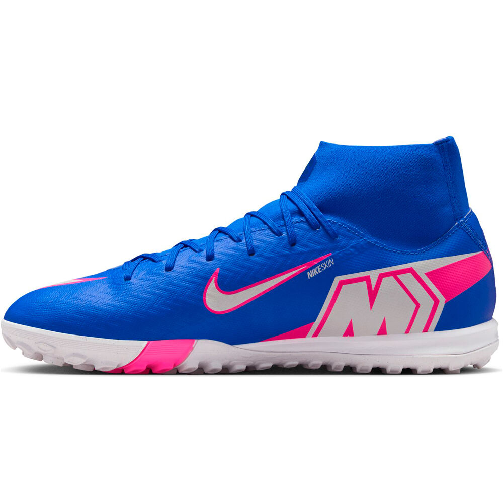 Nike botas de futbol multitaco y terreno duro ZM SUPERFLY 10 ACADEMY TF puntera