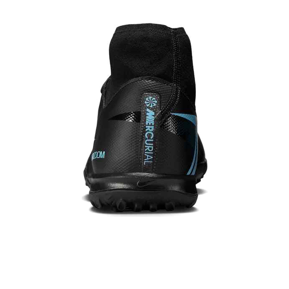 Nike botas de futbol multitaco y terreno duro ZM SUPERFLY 10 ACADEMY TF vista trasera