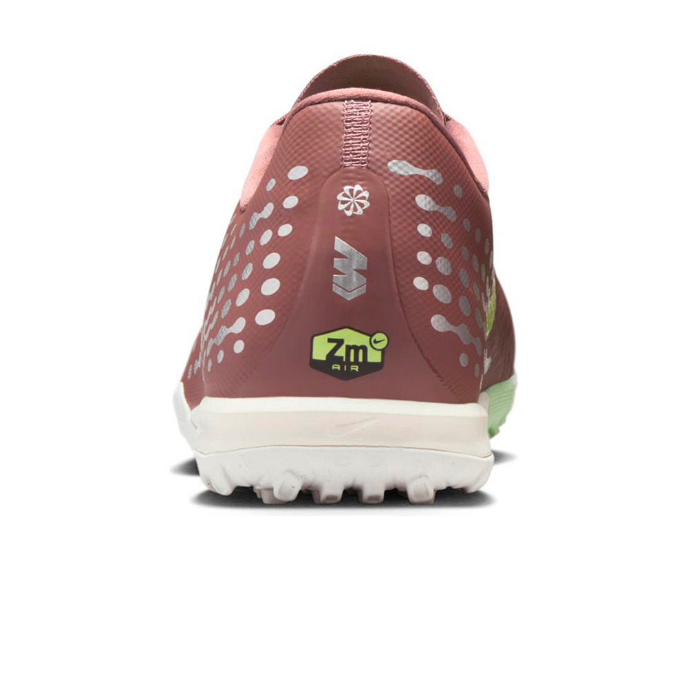 Nike botas de futbol multitaco y terreno duro ZOOM VAPOR 16 ACADEMY KM TF vista trasera