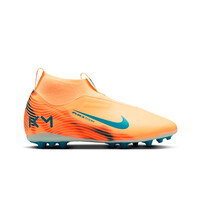 Nike botas de futbol niño cesped artificial JR MERCURIAL ZOOM SUPERFLY 16 ACADEMY KM AG lateral exterior