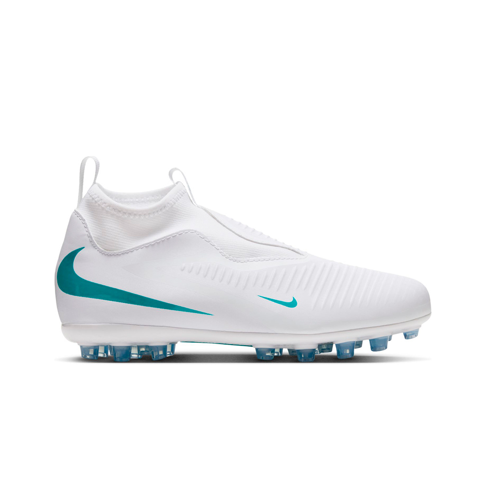 Nike botas de futbol niño cesped artificial JR PHANTOM 6 HIGH ACAD AG BL lateral exterior