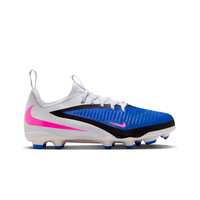 Nike botas de futbol niño cesped artificial JR PHANTOM 6 LOW ACAD FG/MG AZ lateral exterior