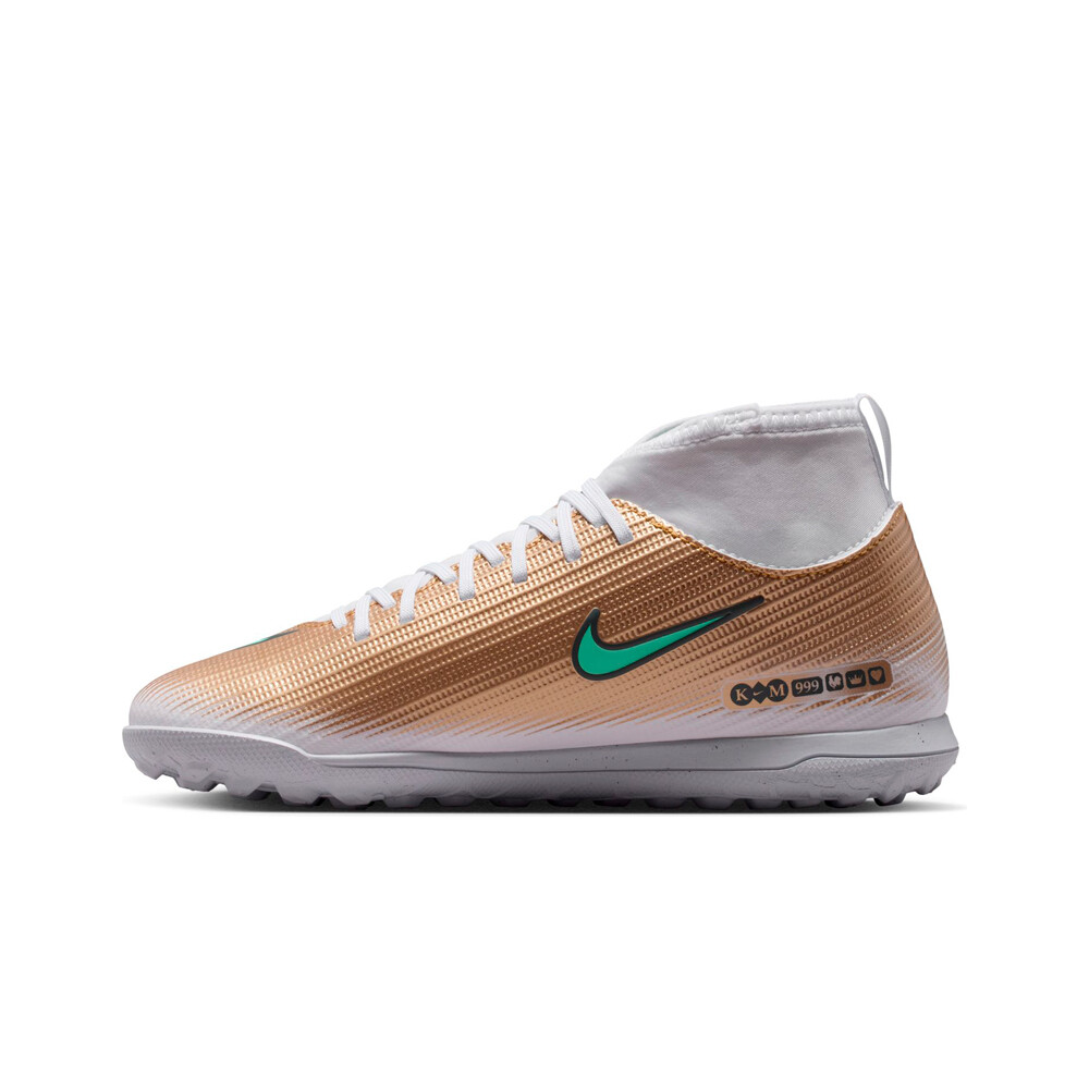 Nike botas de futbol niño multitaco y terreno duro JR MERCURIAL SUPERFLY 11 CLUB TF KM OR puntera