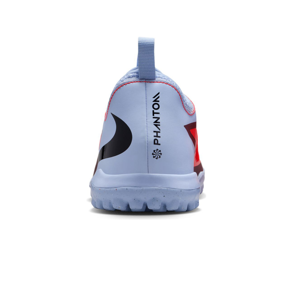 Nike botas de futbol niño multitaco y terreno duro JR PHANTOM 6 LOW ACAD TF vista trasera