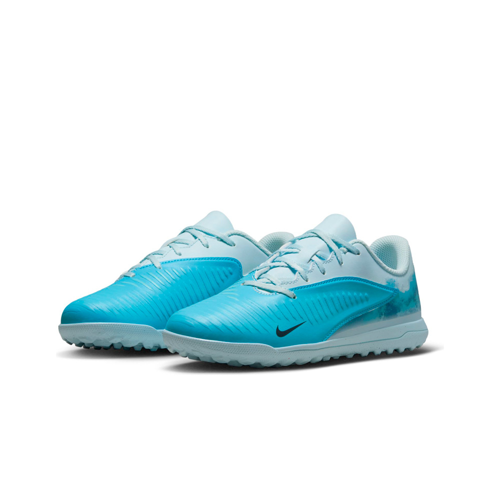 Nike botas de futbol niño multitaco y terreno duro JR PHANTOM 6 LOW CLUB TF EH BLAZ lateral interior