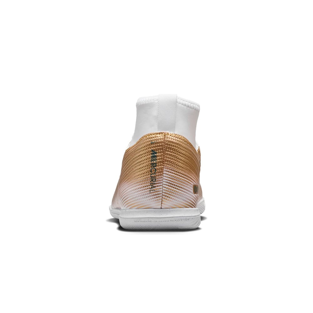 Nike botas fútbol sala niño JR MERCURIAL SUPERFLY 11 CLUB IC KM OR vista trasera