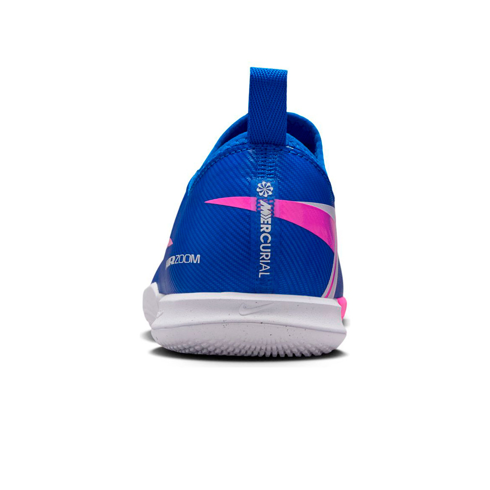 Nike botas fútbol sala niño JR ZOOM MERCURIAL VAPOR 16 ACADEMY IC AZ vista trasera