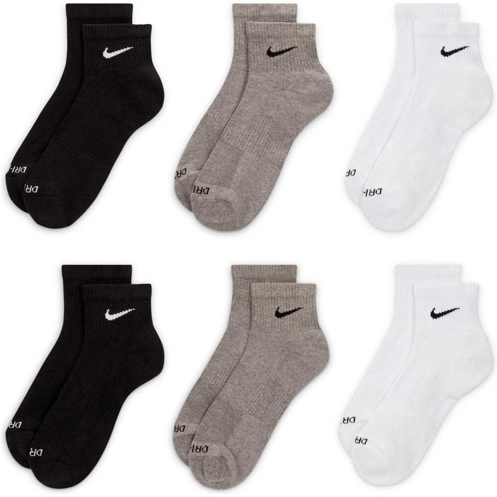Nike calcetines deportivos U NK EVRY PLS CUSH ANKL 6PR-BD vista frontal