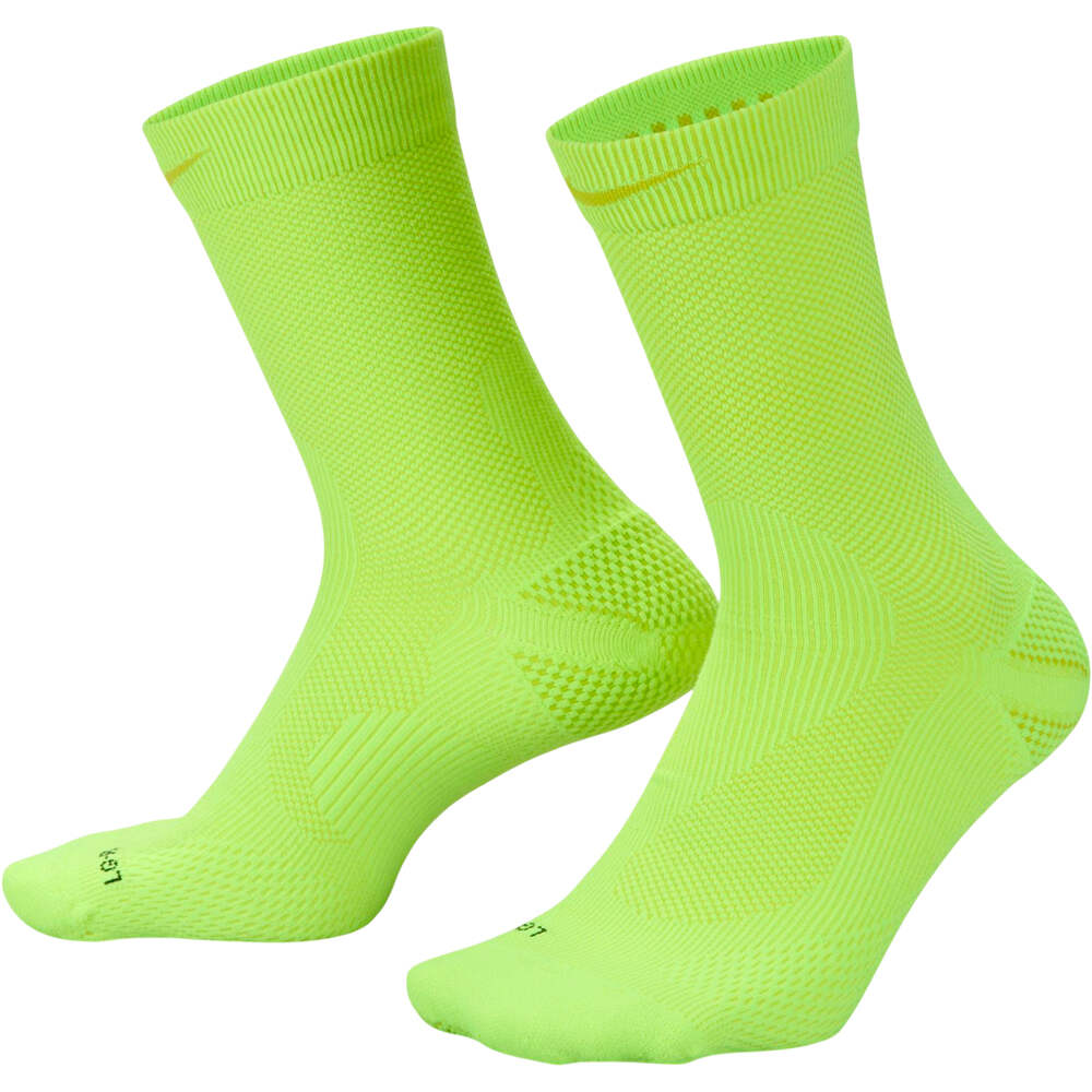 Nike calcetines running U NK LTWT RUN CREW 1PR - 200 vista frontal