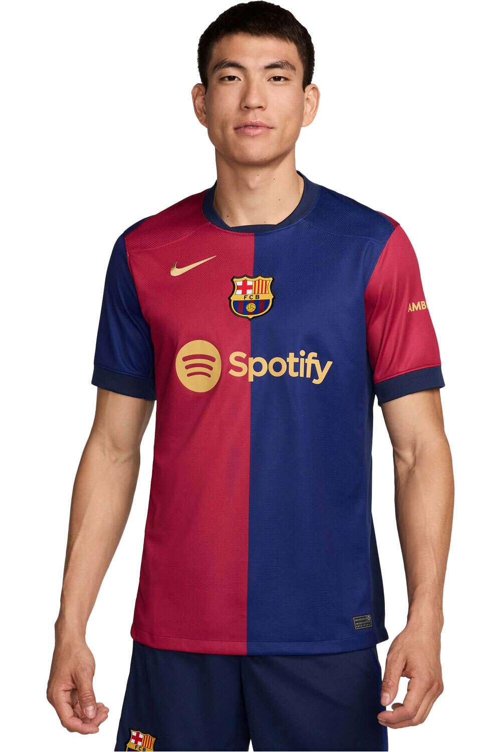 Nike camiseta de fútbol oficiales BARCELONA 25 M NK DF JSY SS STAD HM vista frontal