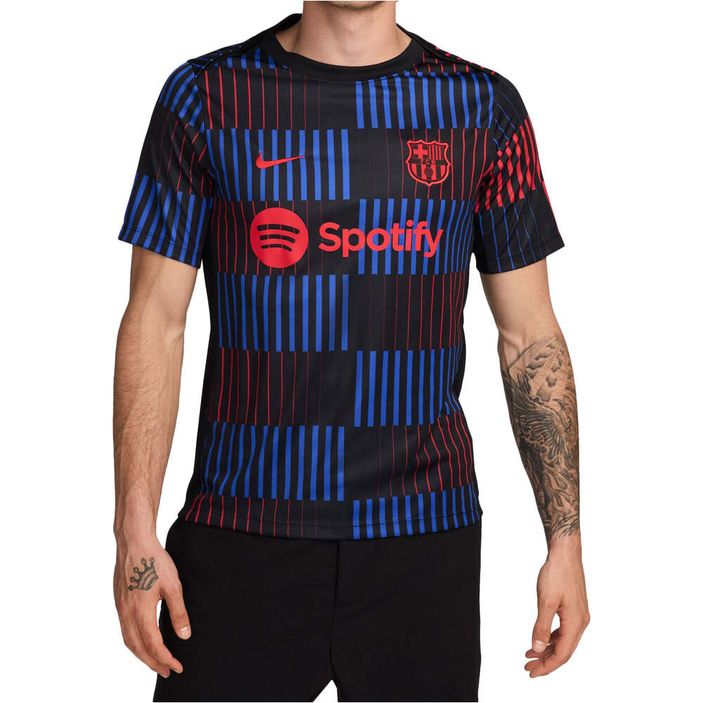 Nike camiseta de fútbol oficiales BARCELONA 25 MNK DF ACDPR SS TOPK AW PM vista frontal