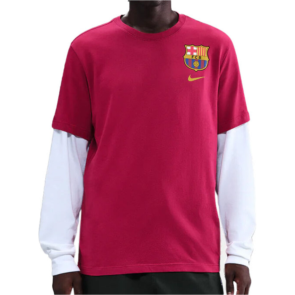 Nike camiseta de fútbol oficiales BARCELONA 26 M NK CREST TEE vista frontal