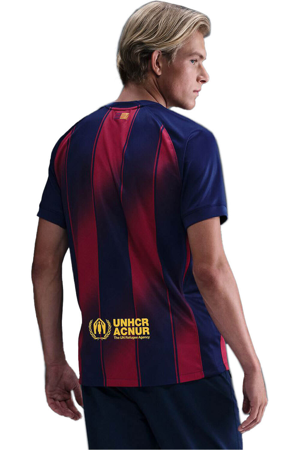Nike camiseta de fútbol oficiales BARCELONA 26 M NK DF JSY SS STAD HM AZGRA vista trasera