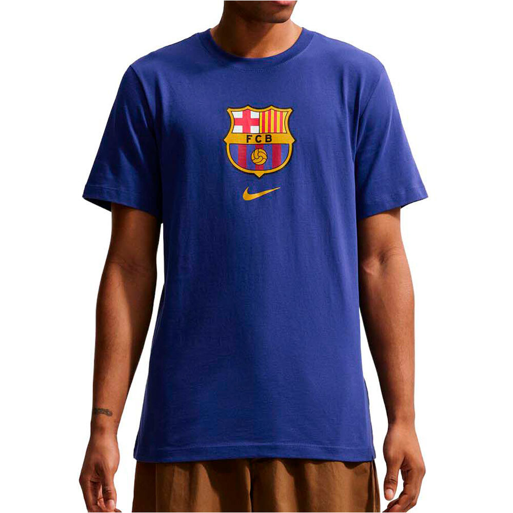 Nike camiseta de fútbol oficiales BARCELONA 27 M NK CREST TEE AZ vista frontal