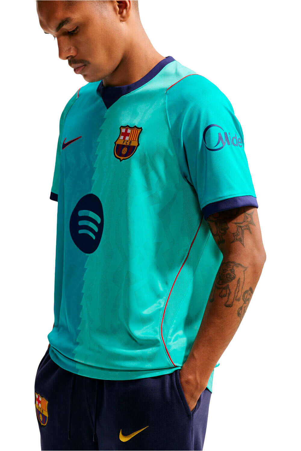 Nike camiseta de fútbol oficiales BARCELONA 27 M NK DF JSY SS STAD 3RD 04