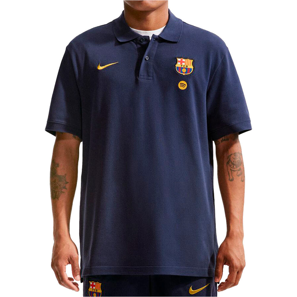 Nike camiseta de fútbol oficiales BARCELONA 27 M NSW CE POLO MATCHUP PQ vista frontal