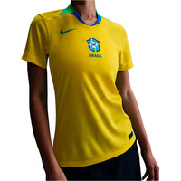 Nike camiseta de fútbol oficiales BRASIL 25 W NK DF JSY SS STAD HM vista frontal