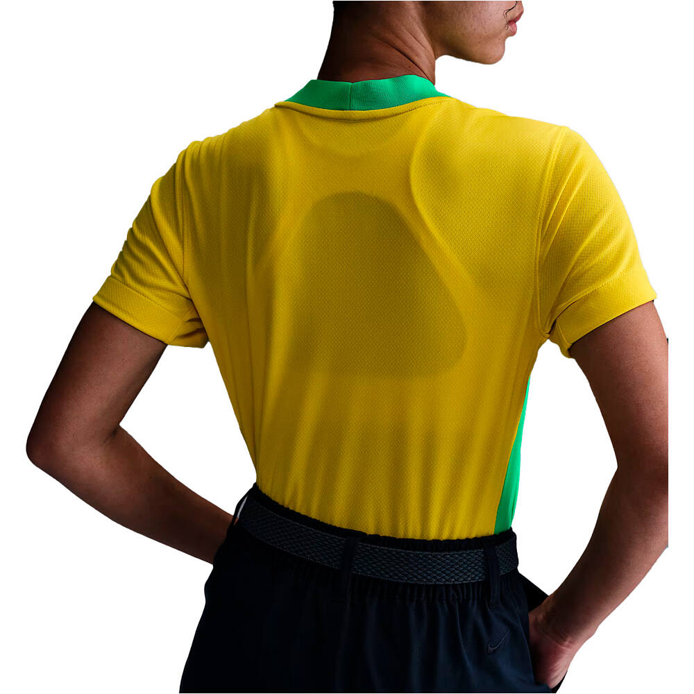 Nike camiseta de fútbol oficiales BRASIL 25 W NK DF JSY SS STAD HM vista trasera