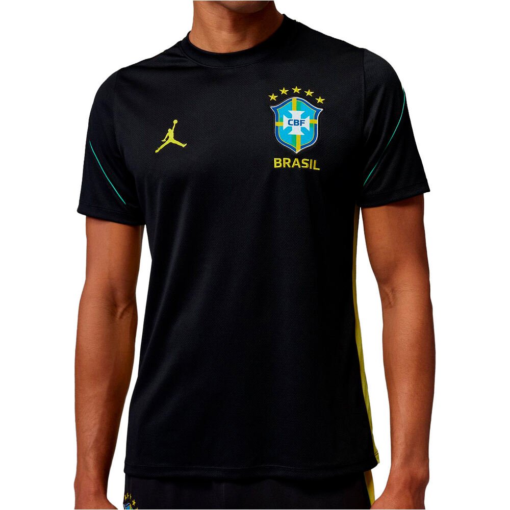 Nike camiseta de fútbol oficiales BRASIL 26 M DF STRIKE SS TOP vista frontal