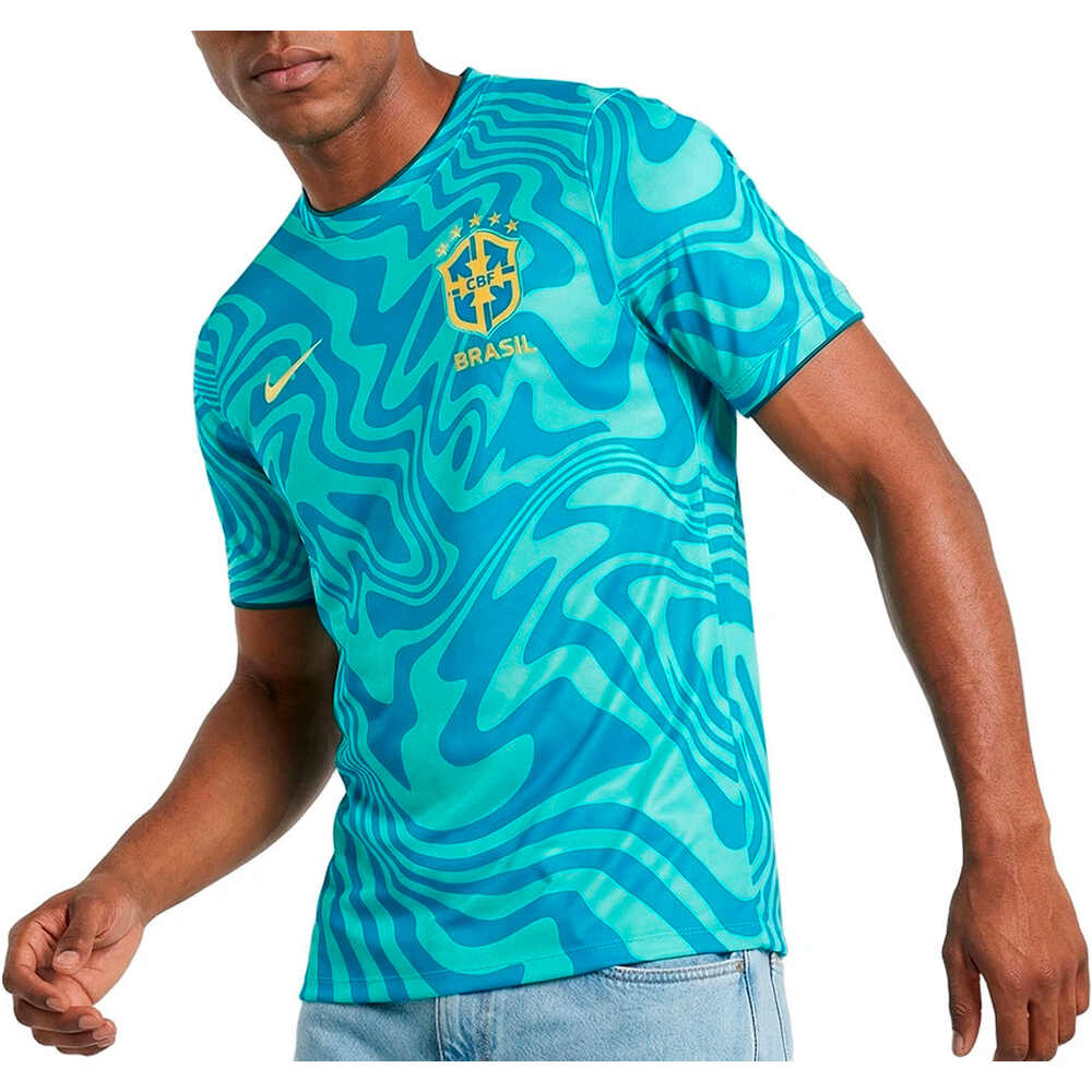 Nike camiseta de fútbol oficiales BRASIL 26 M NK DF ACDPR SS PM TOP vista frontal
