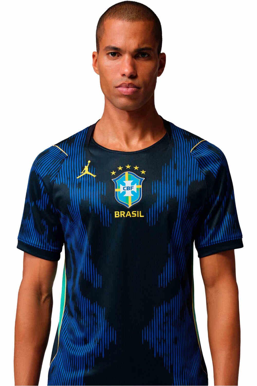 Nike camiseta de fútbol oficiales BRASIL 26 M NK DF JSY SS STAD AW AZ vista frontal